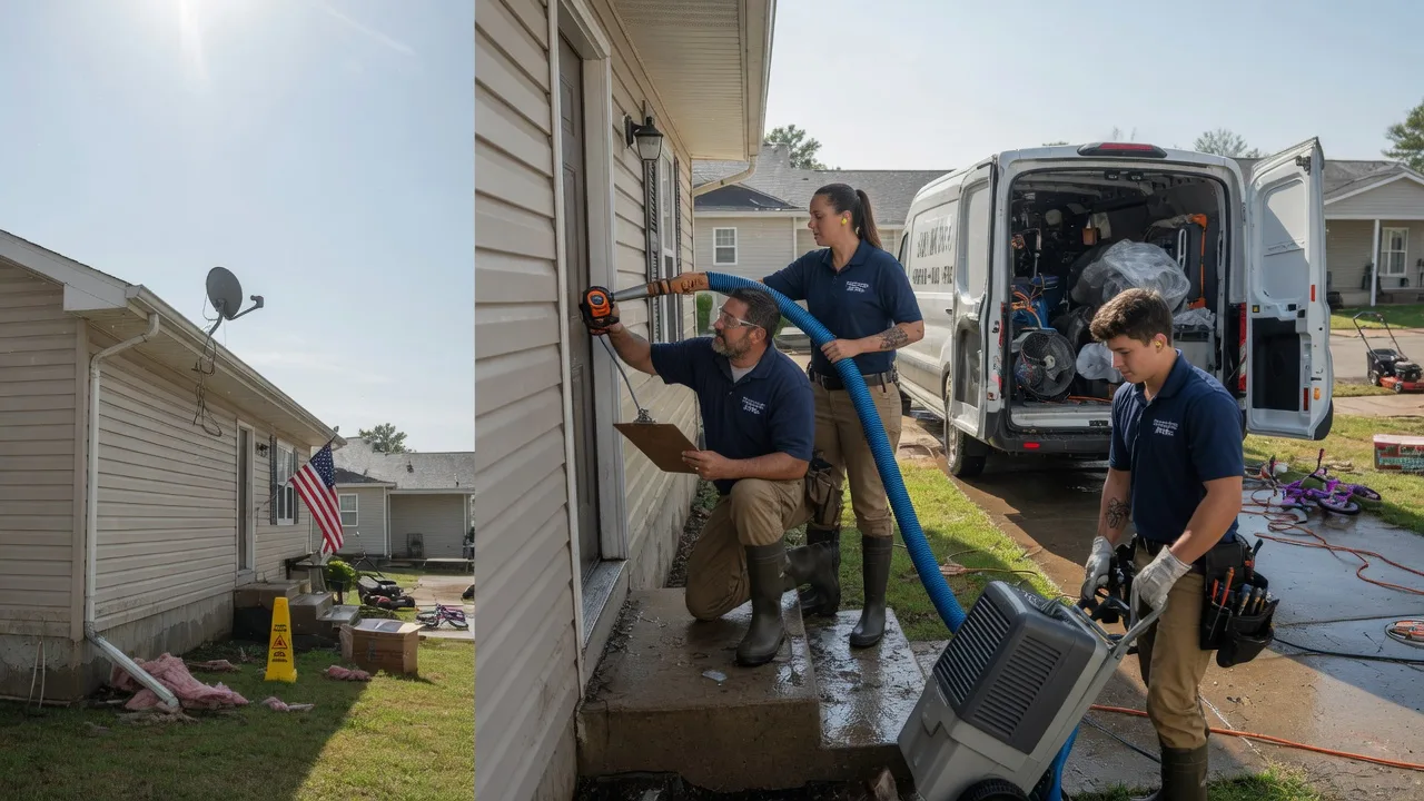 Ceiling Water Damage Restoration in Ewing, IL near me